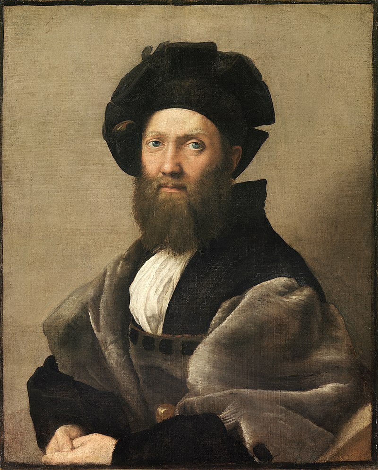 Castiglione retratado por Rafael Sanzio. 1514-15