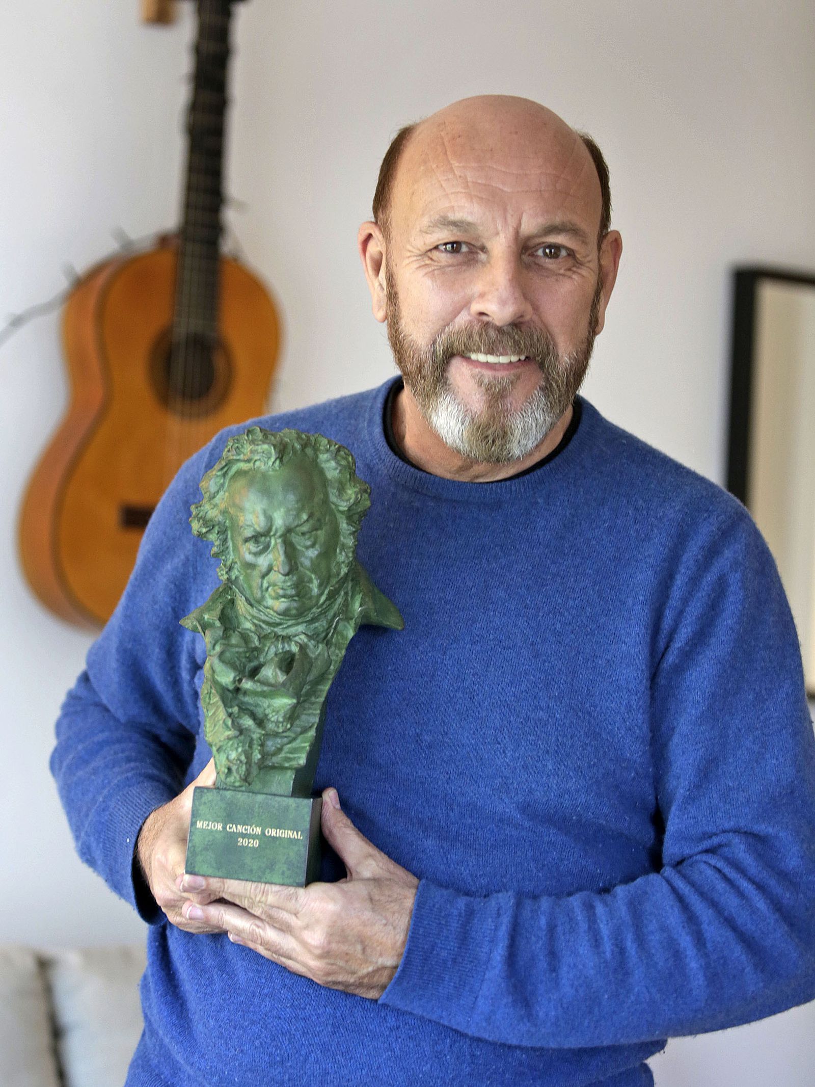 Ruibal, con su Goya.