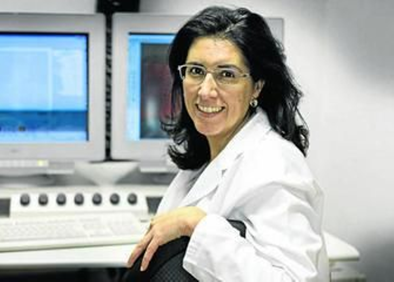 Mercedes Salido, en su centro de investigación de la Facultad de Medicina de la UCA.