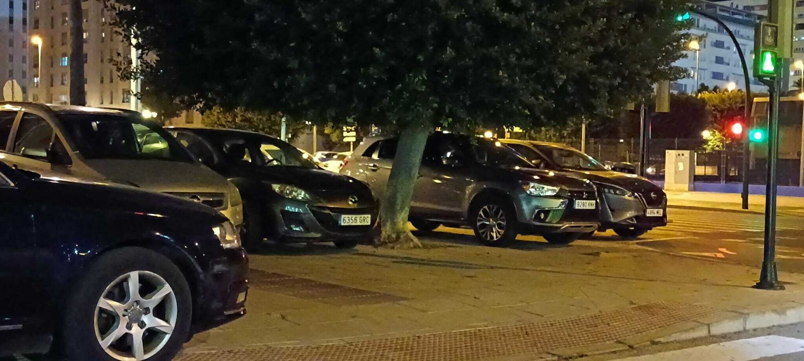 Cuando juega el Madrid se puede aparcar en cualquier sitio