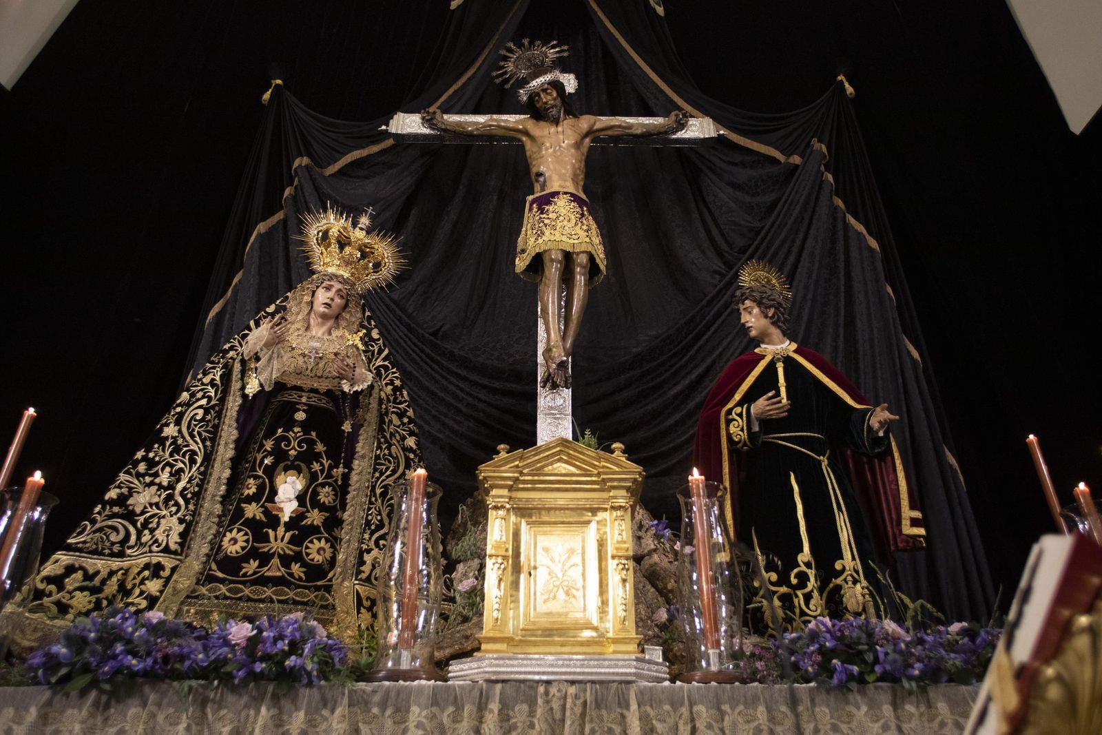 Imágenes de la cofradía de San Agustín este Lunes Santo