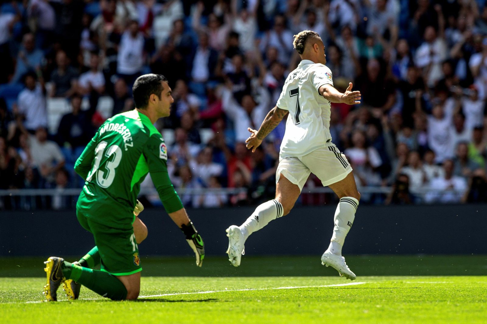 El Real Madrid - Villarreal, en imágenes