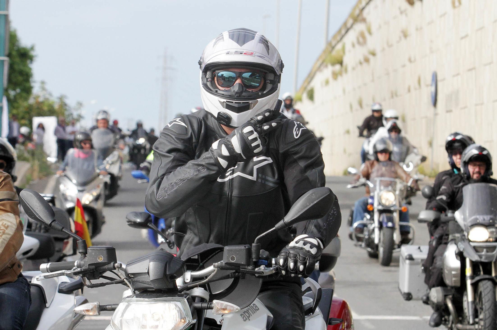 Imágenes  de la II Ruta Solidaria en Moto organizada por CSIF en beneficio de Cruz Roja