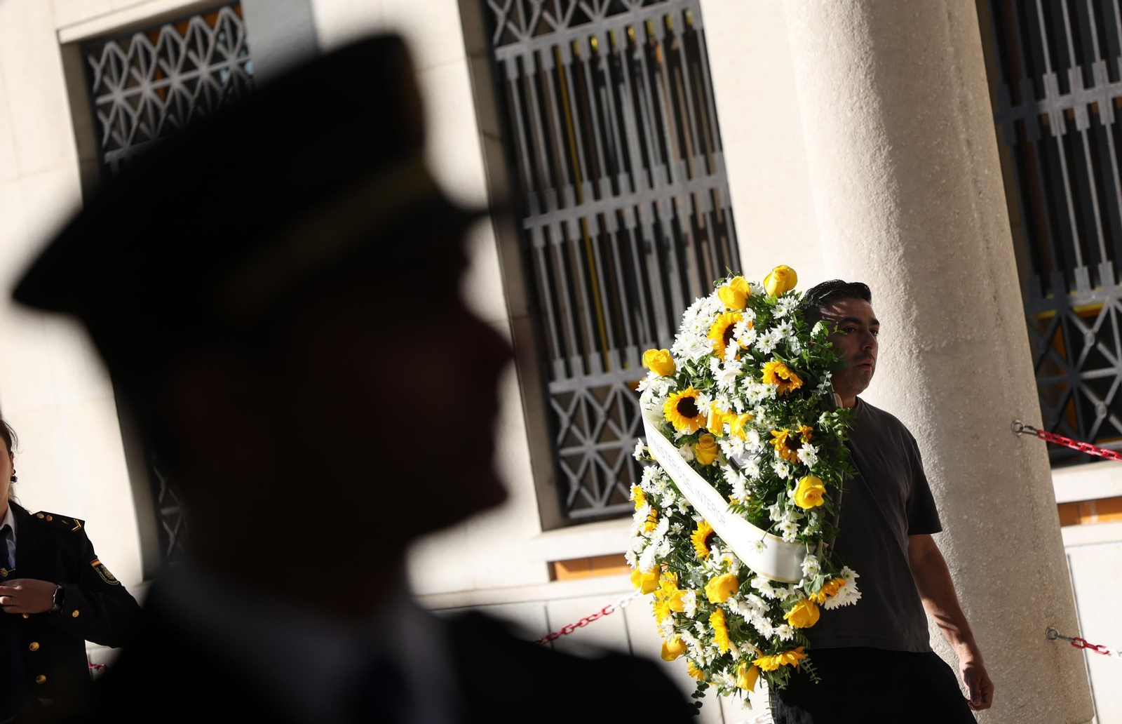 Las fotos de la despedida de Antonio, el policía del grupo Gotham fallecido