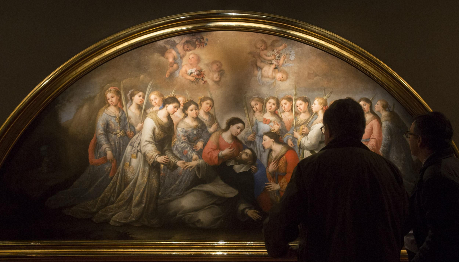 'Sº Domingo confortado por la Virgen y santas mártires' de Juan Simón Gutiérrez.