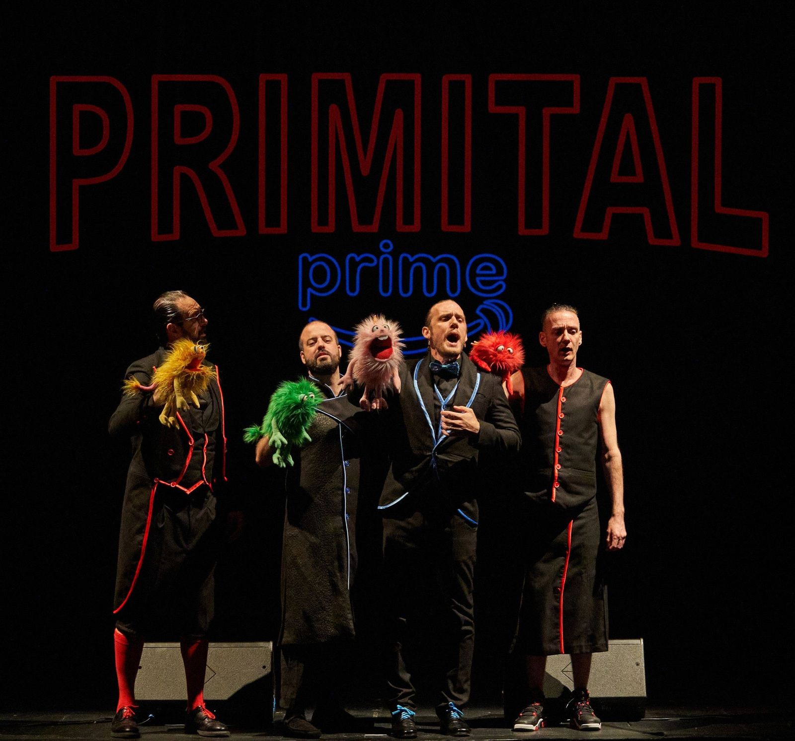 La Red Andaluza de Teatros Públicos en su espectáculo 'Primital Prime' en Niebla el pasado mes de junio