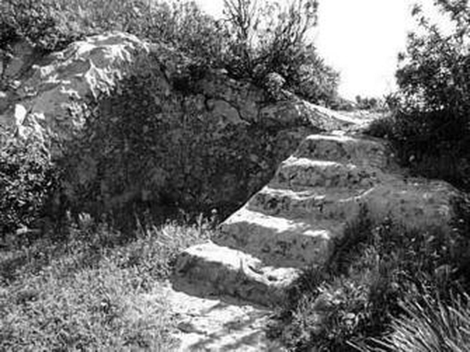 Una de las zonas del yacimiento de la Silla del Papa.