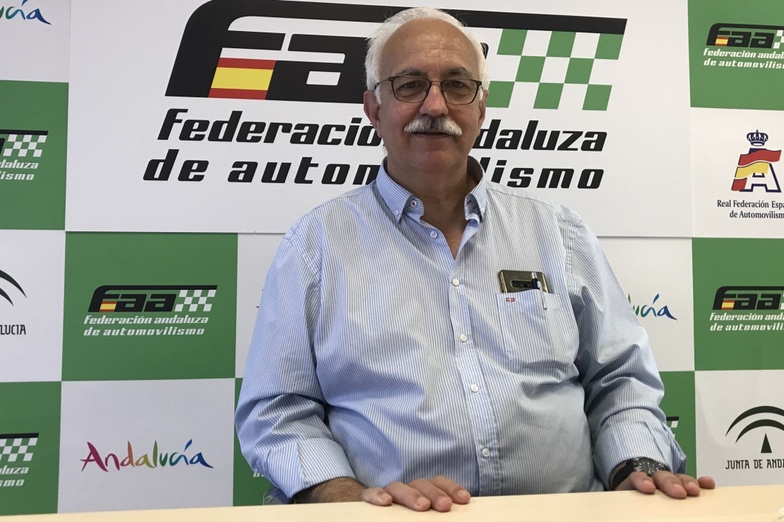 Manuel Alonso Borbalán, presidente de la Federación Andaluza de Automovilismo.
