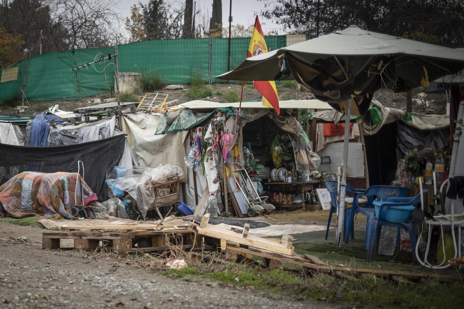 Imagen de archivo de una chabola.
