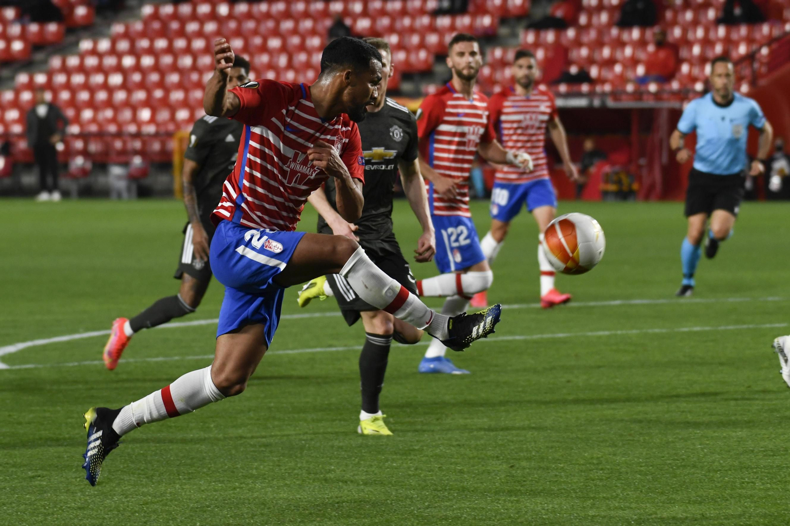 Yangel Herrera realizó un despliegue físico impresionante.