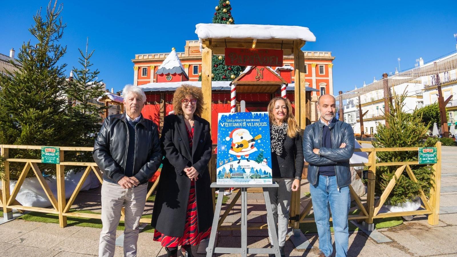 Presentación del Certamen Escolar de Villancicos de la escuela pública de San Fernando.