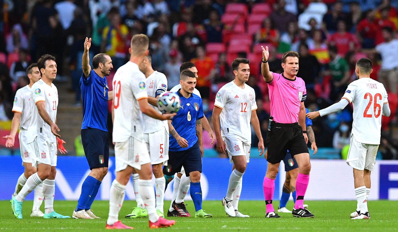 Las imágenes de la semifinal Italia-España de Eurocopa