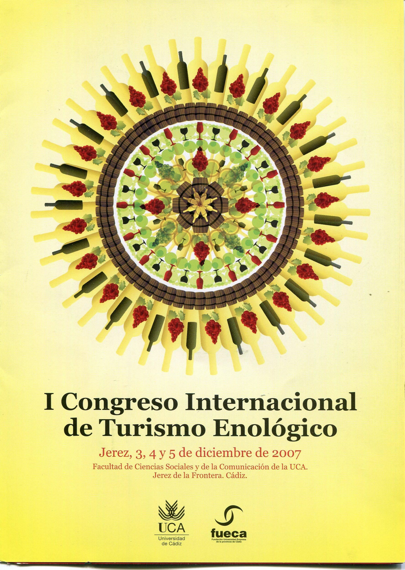 Cartel del I Congreso Internacional de Turismo enológico, 2007.