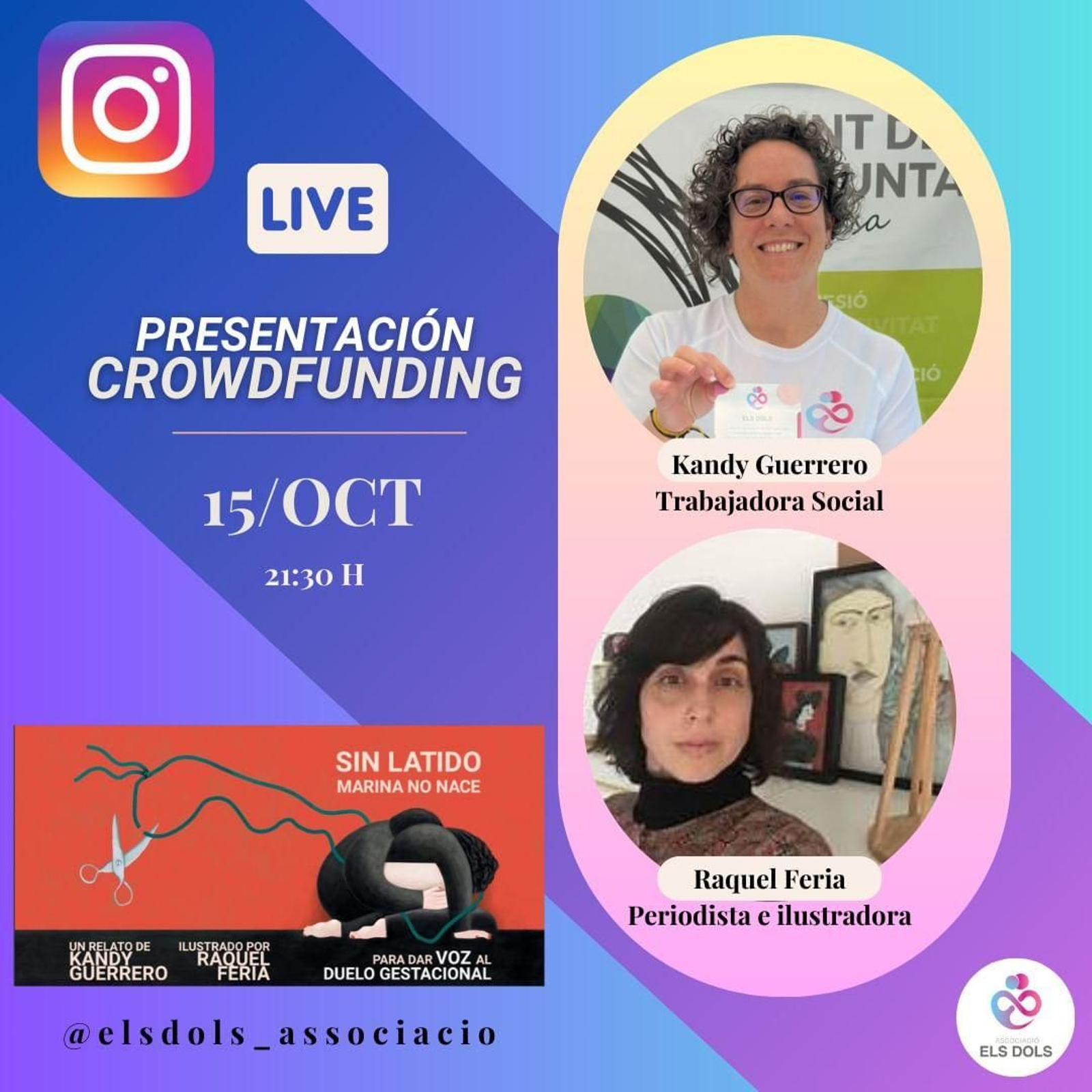 La imagen promocional del proyecto de crowdfunding de la Asociación El Dols.