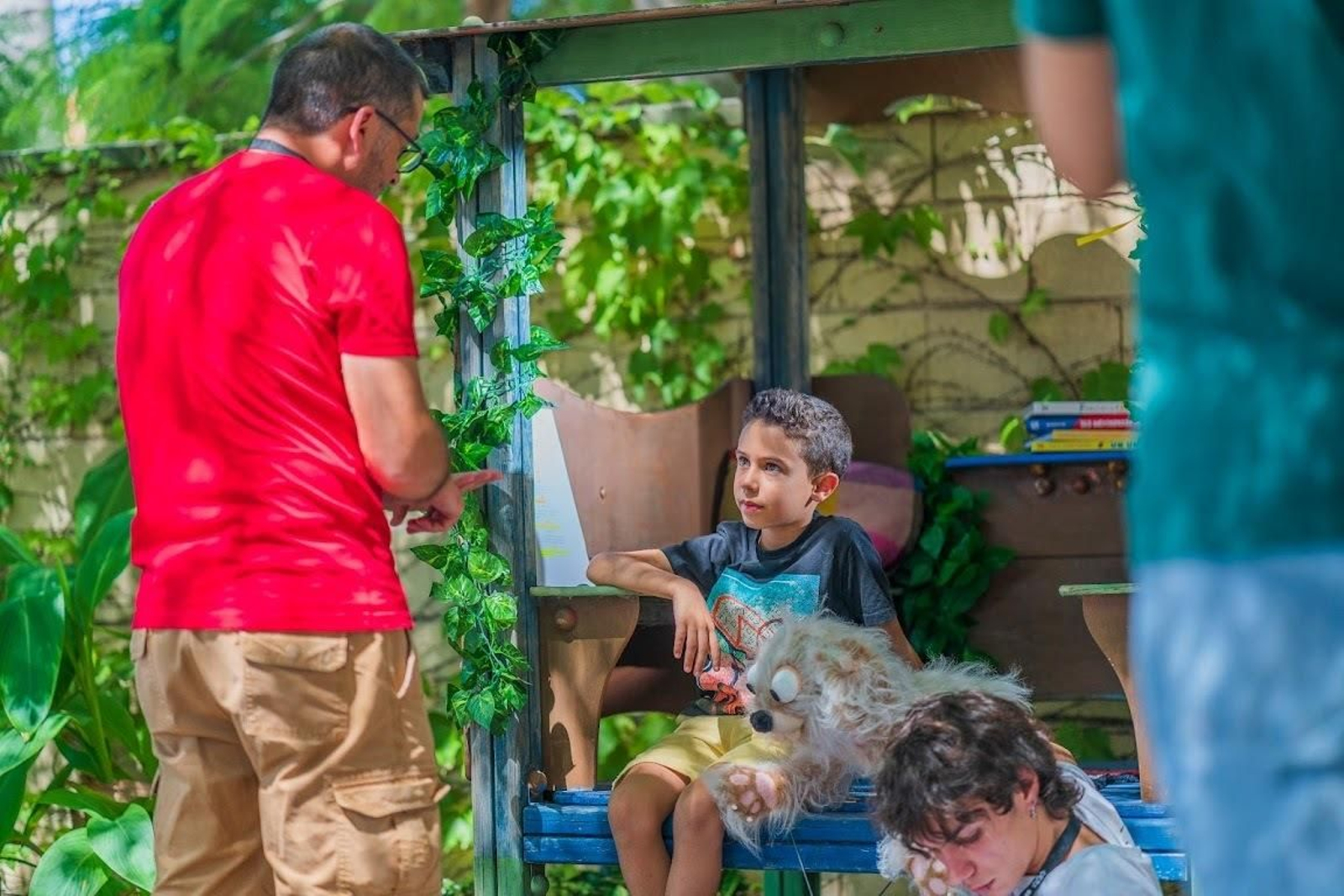 Grabación de la serie solidaria para Márgenes y Vínculos con Steve Allen, de Barrio Sésamo y Fraggle Rock