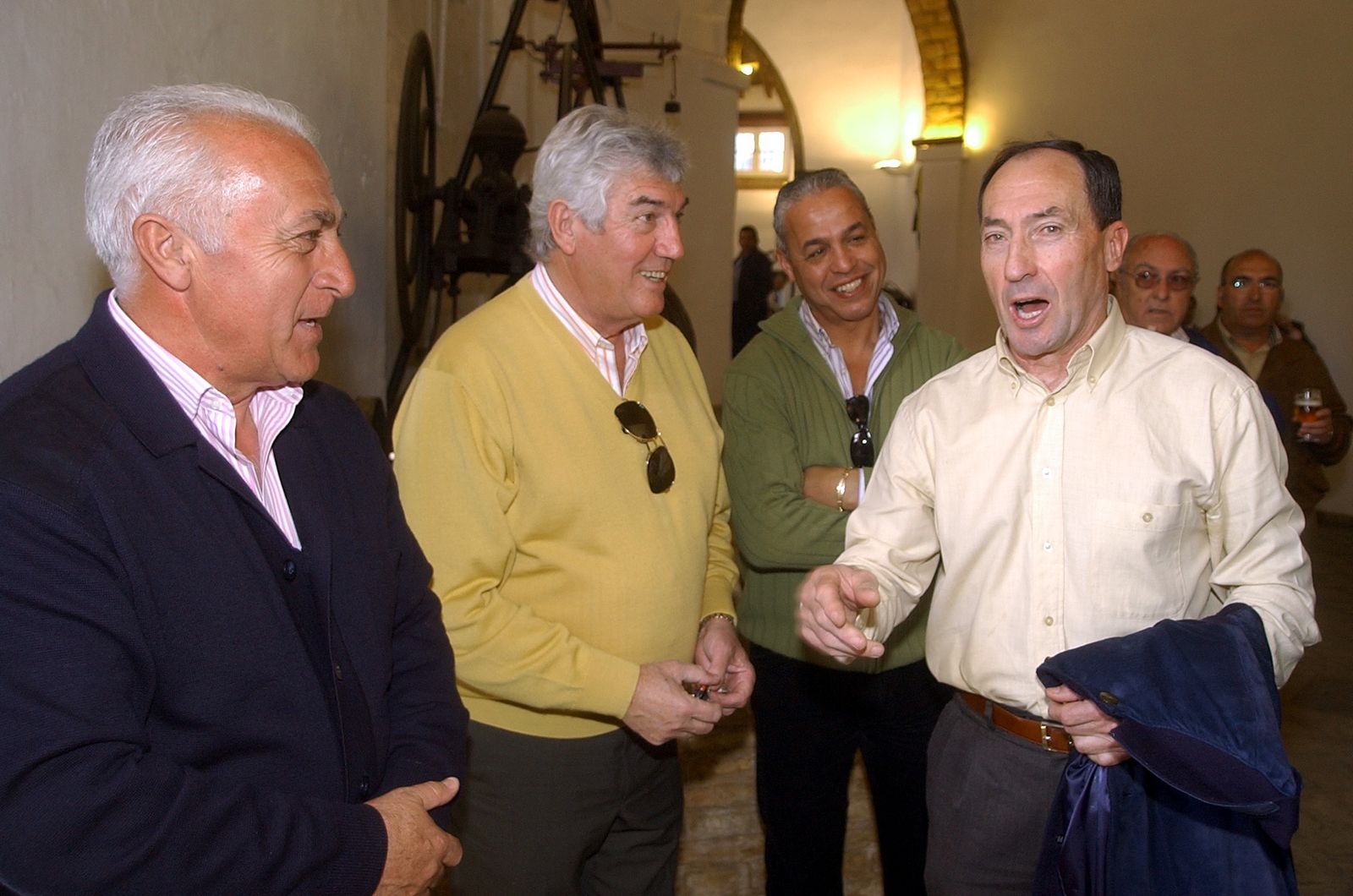 Rogelio, en un almuerzo con los campeones de Copa del 77.
