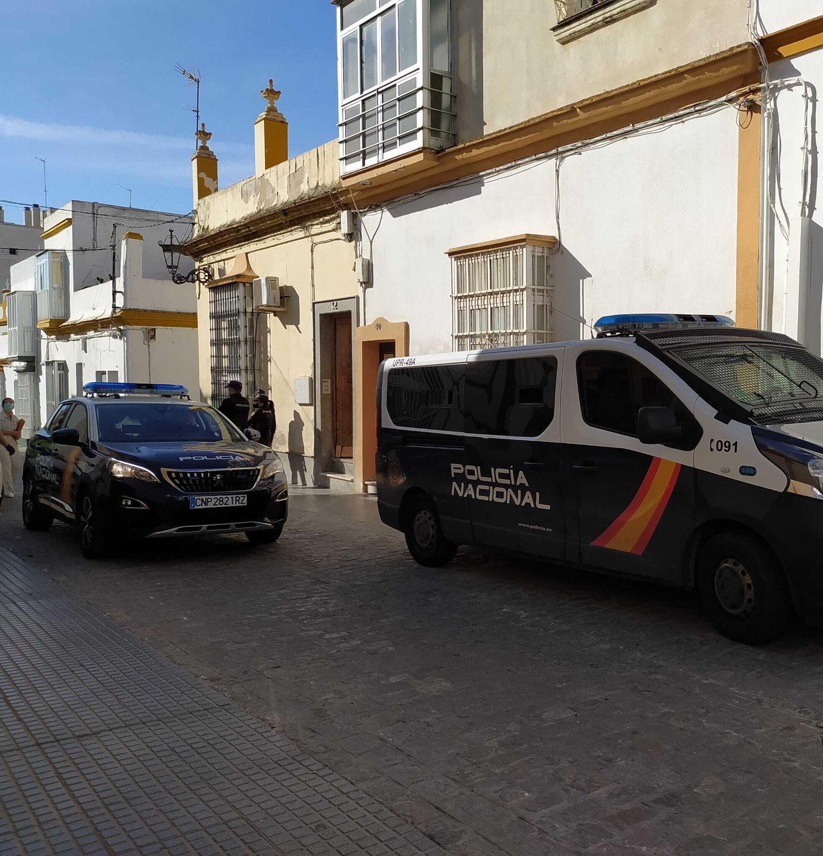 Operación policía en la zona de San Nicolás.