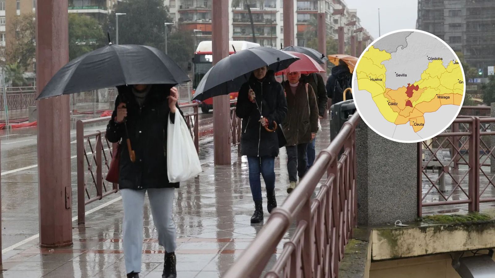 Avisos en Andalucía para la primera semana de febrero de 2026
