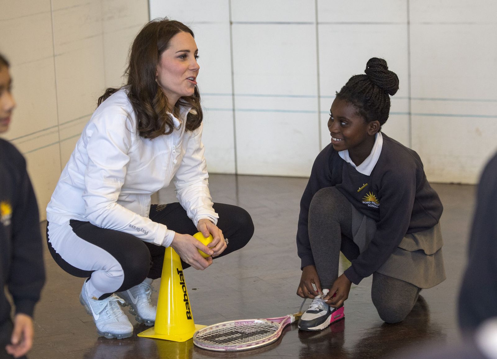Catalina de Cambridge, en Winbledom, con atuendo deportivo.