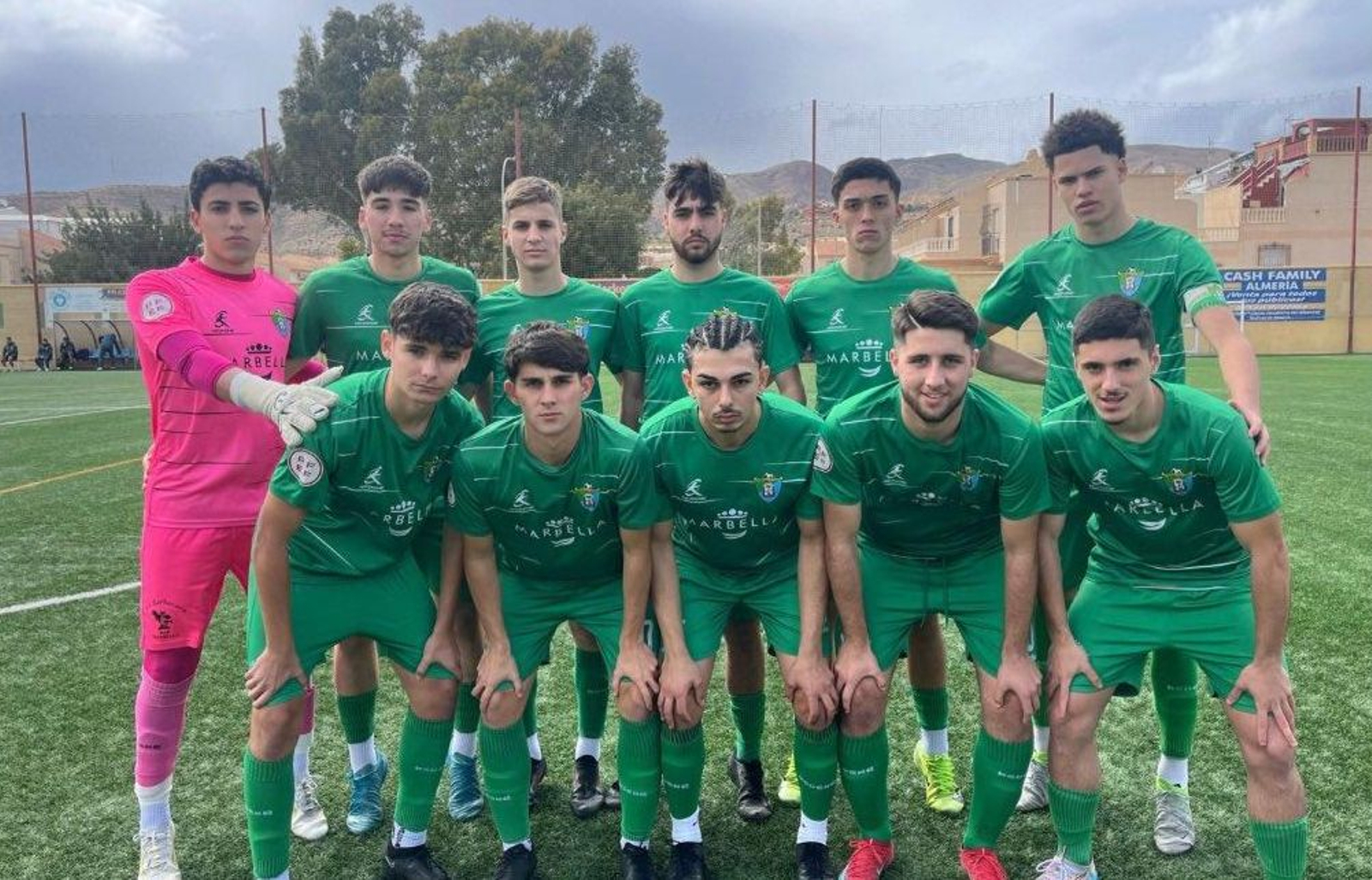 Once inicial del Vázquez Cultural en su encuentro frente al Almería juvenil.