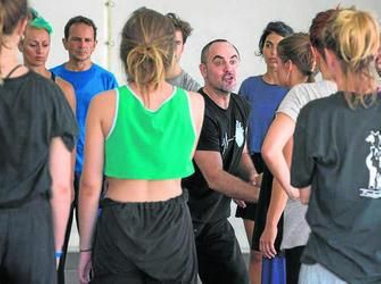 Lucio Baglivo durantre la puesta en escena del espectaulo 'Solo Juntos'