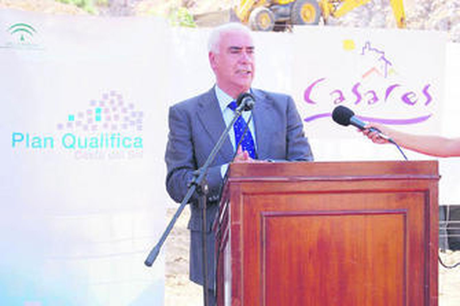 Luciano Alonso, en la inaugración del hotel Villa de Trassierra (Córdoba).