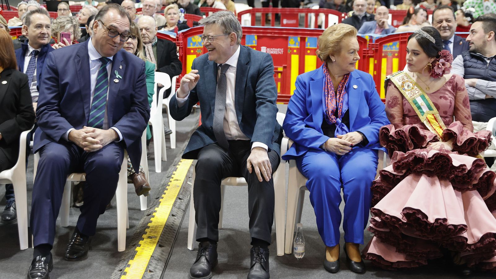 Arturo Bernal y Ximo Puig en la celebración del 28-F en la Comunidad Valenciana.
