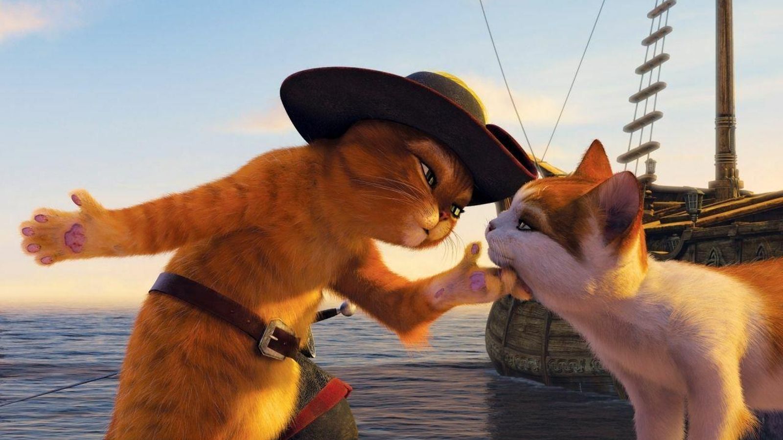 Escena de la película 'El Gato con Botas'.