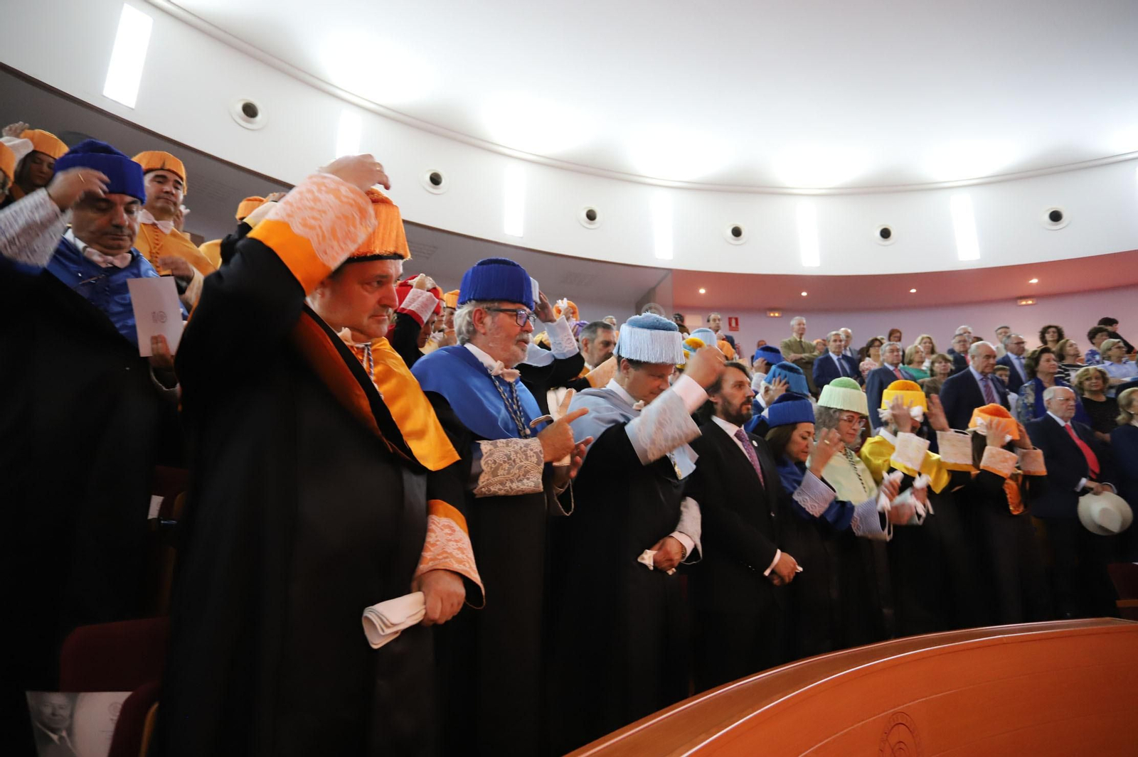 Imágenes de la investidura póstuma de García Palacios como doctor Honoris Causa