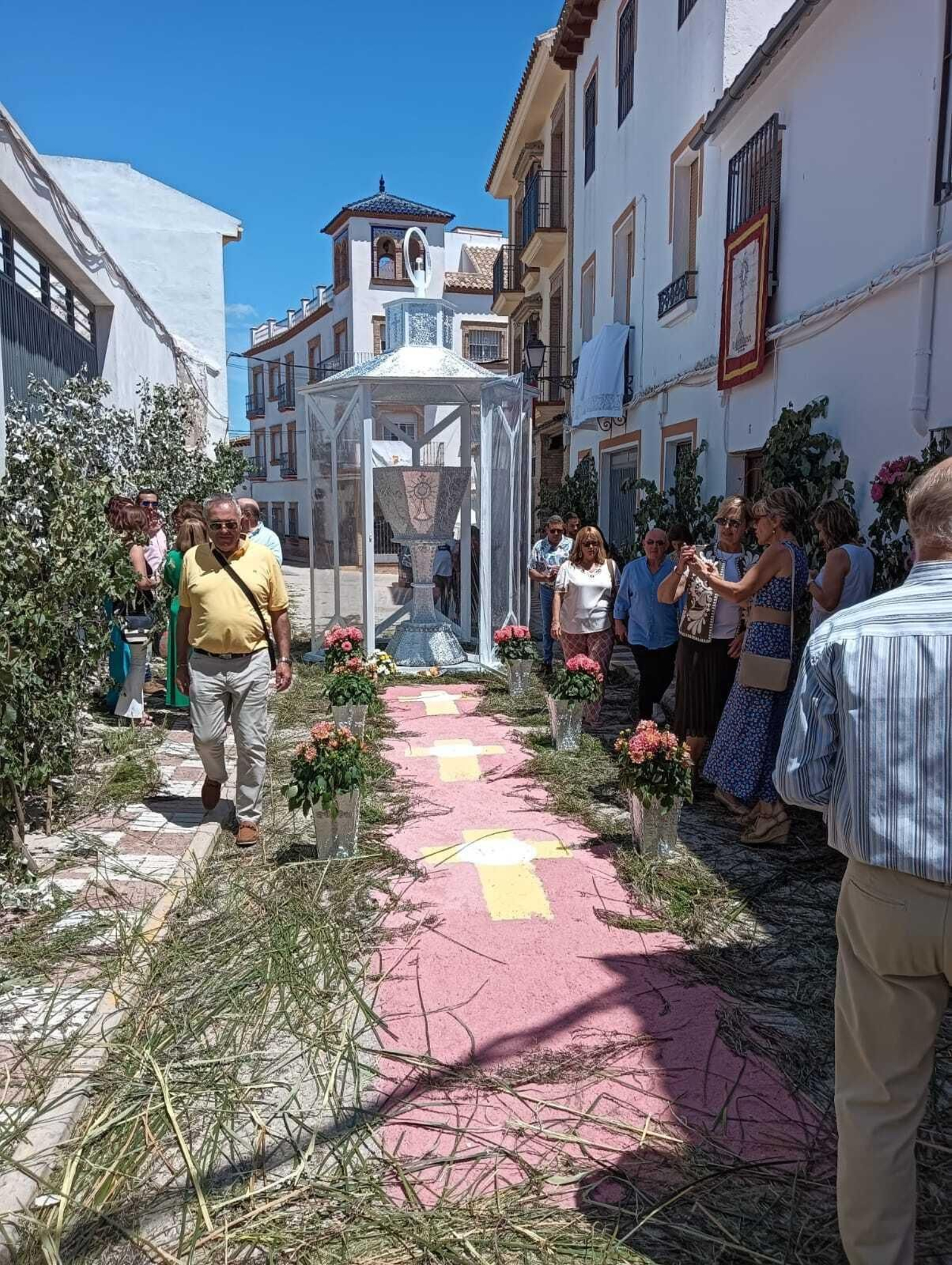 Una de las construcciones levantadas con motivo del Corpus.