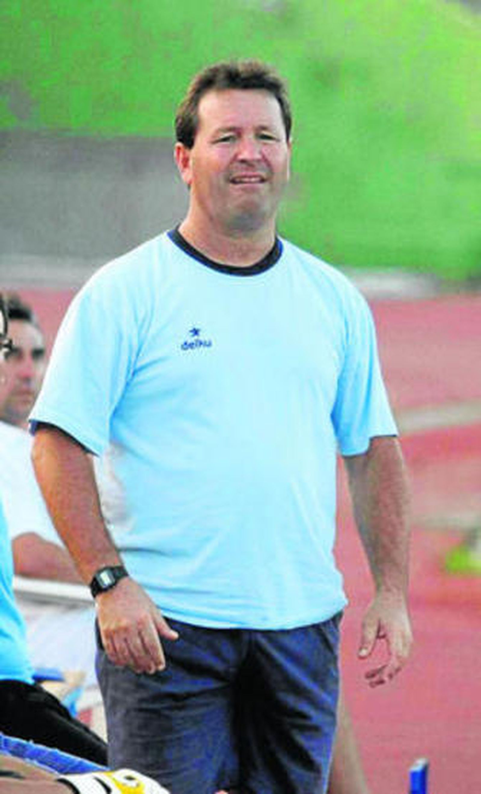 Alfonso Collado, en un partido del San Roque.