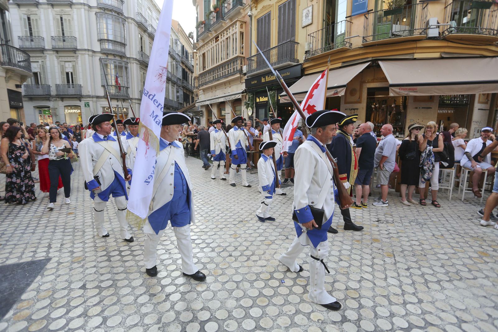 Las fotos del desfile en Málaga en recuerdo a Bernardo de Gálvez