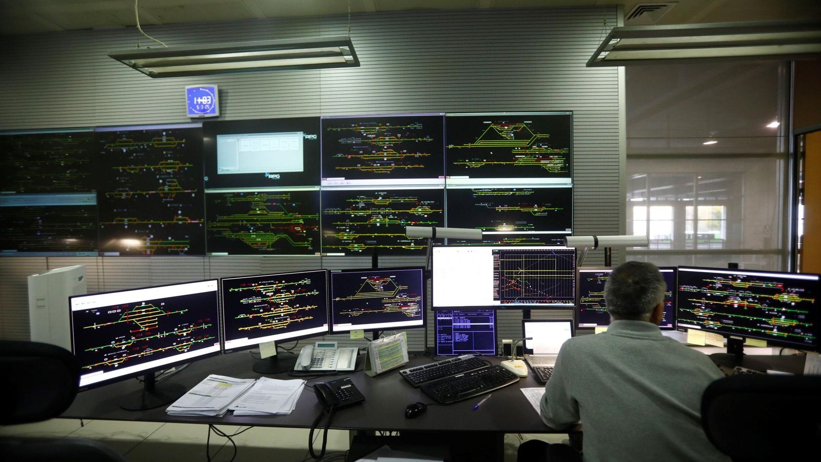 Centro de Regulación de Circulación de la estación de Córdoba.