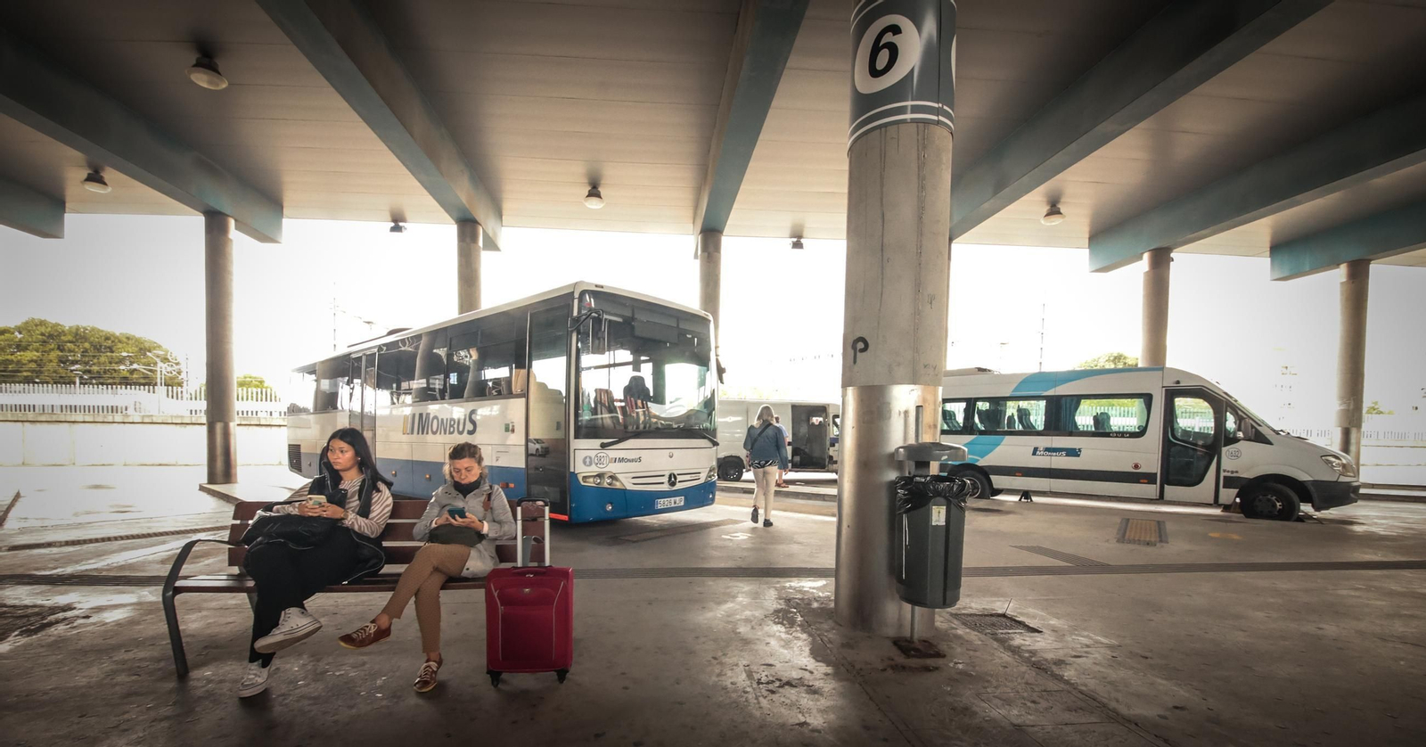 Imágenes de la huelga de transporte de pasajeros en Jerez Imágenes de la huelga de transporte de pasajeros en Jerez
