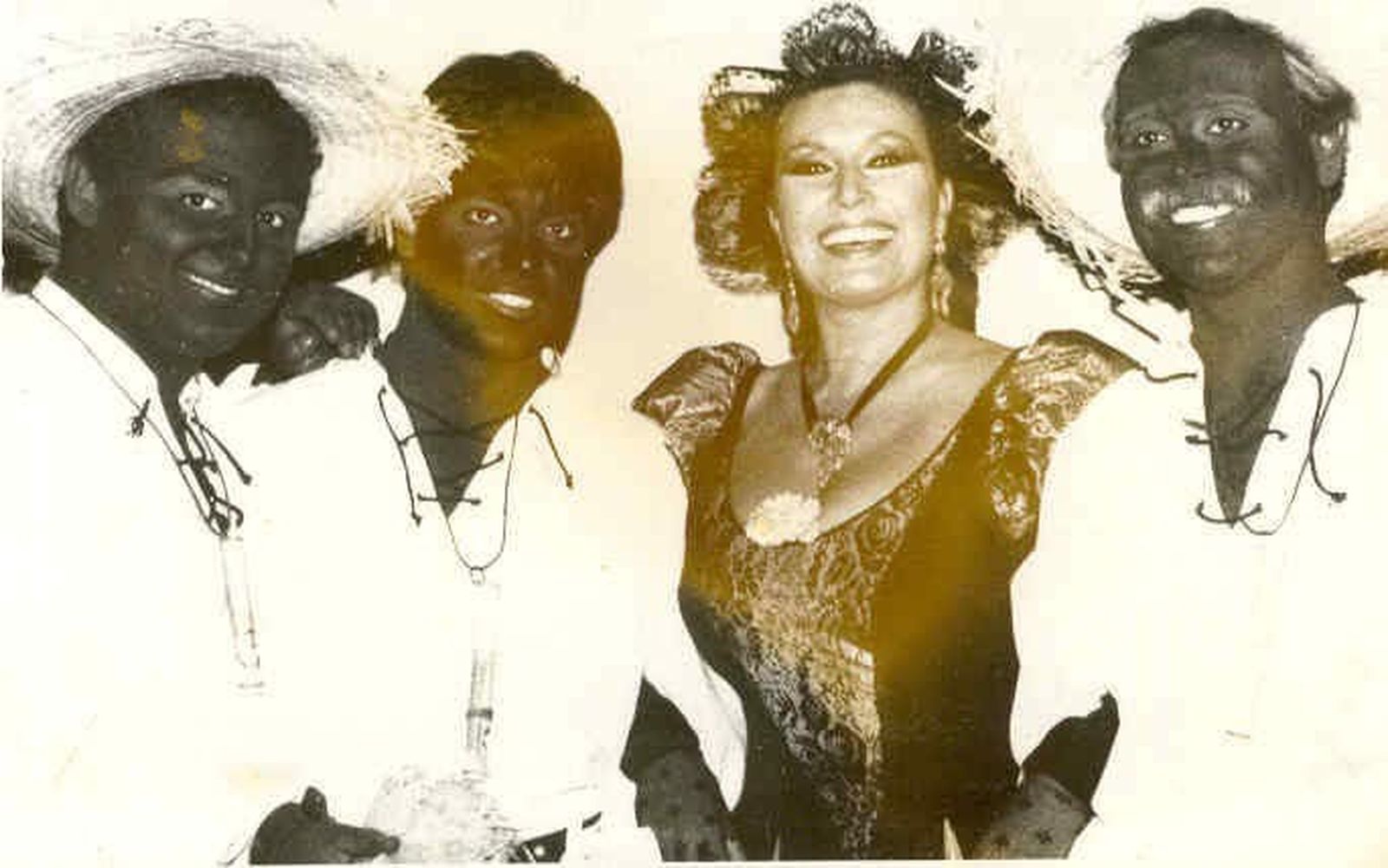 El Callejón de los negros también hacía "black face"