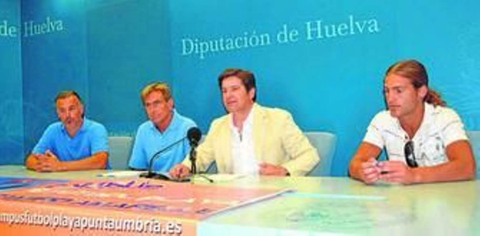 Presentación del Campus Ramiro Amarelle ayer en la Diputación de Huelva.