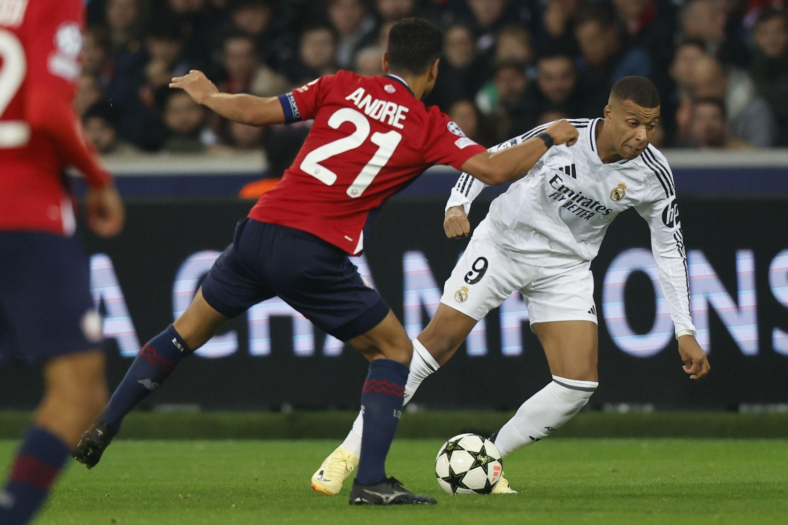 El Lille-Real Madrid, en fotos