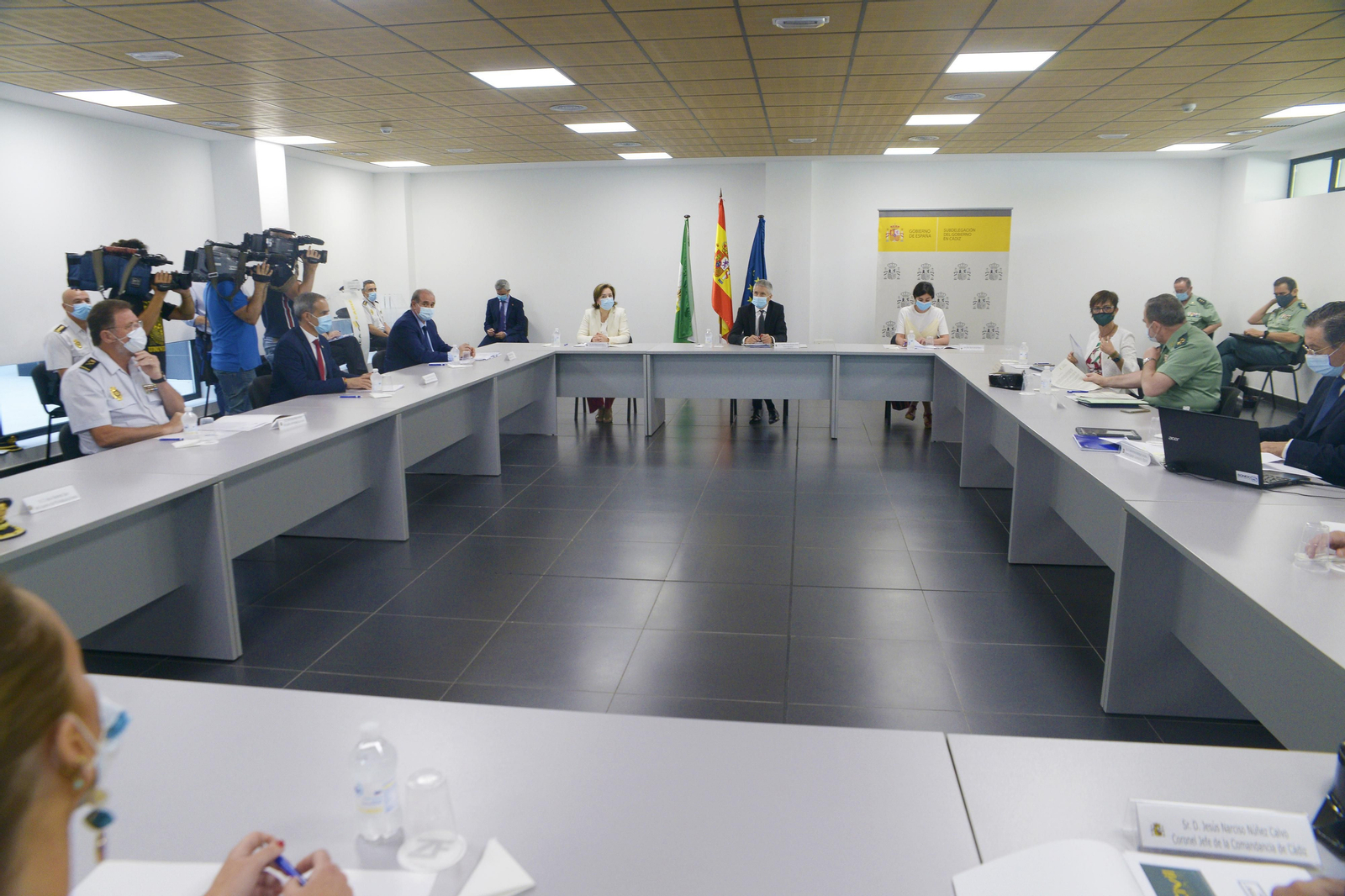 Fotos del Ministro de Interior Fernando Grande Marlaska en Algeciras