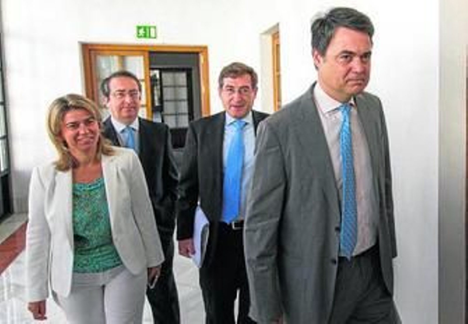 Los representantes del Grupo Popular en la comisión de investigación de los ERE.