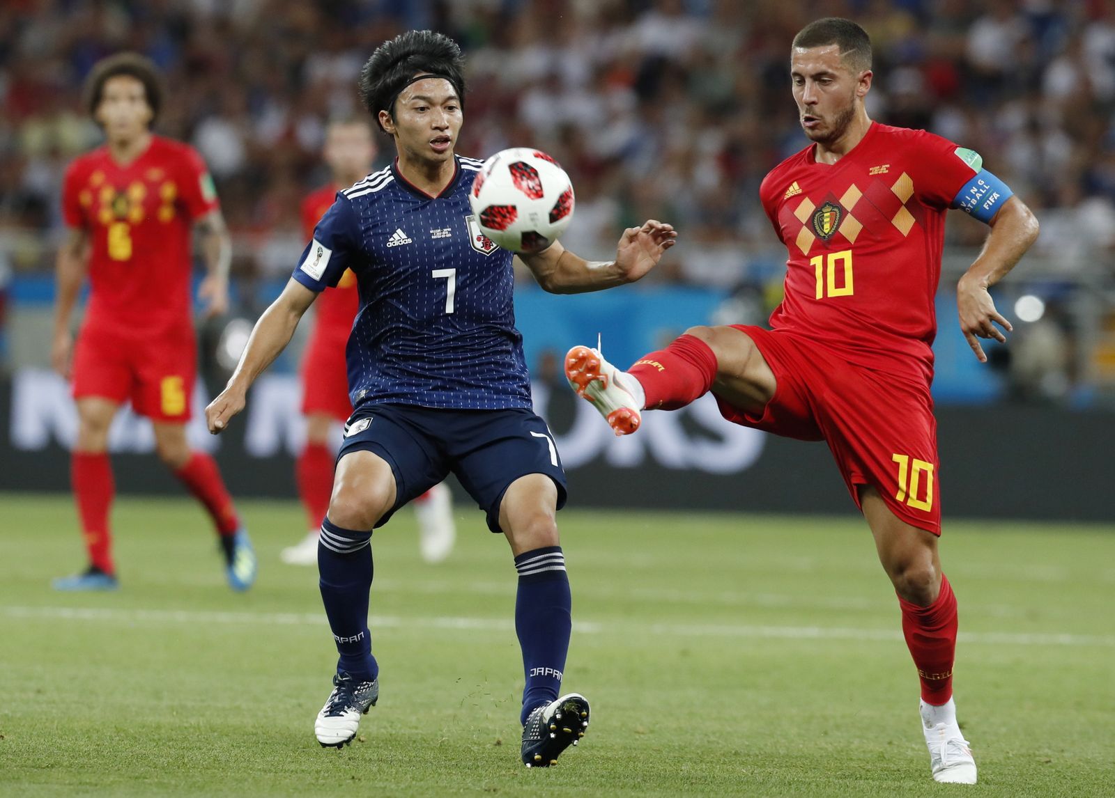 Las imágenes del Bélgica-Japón