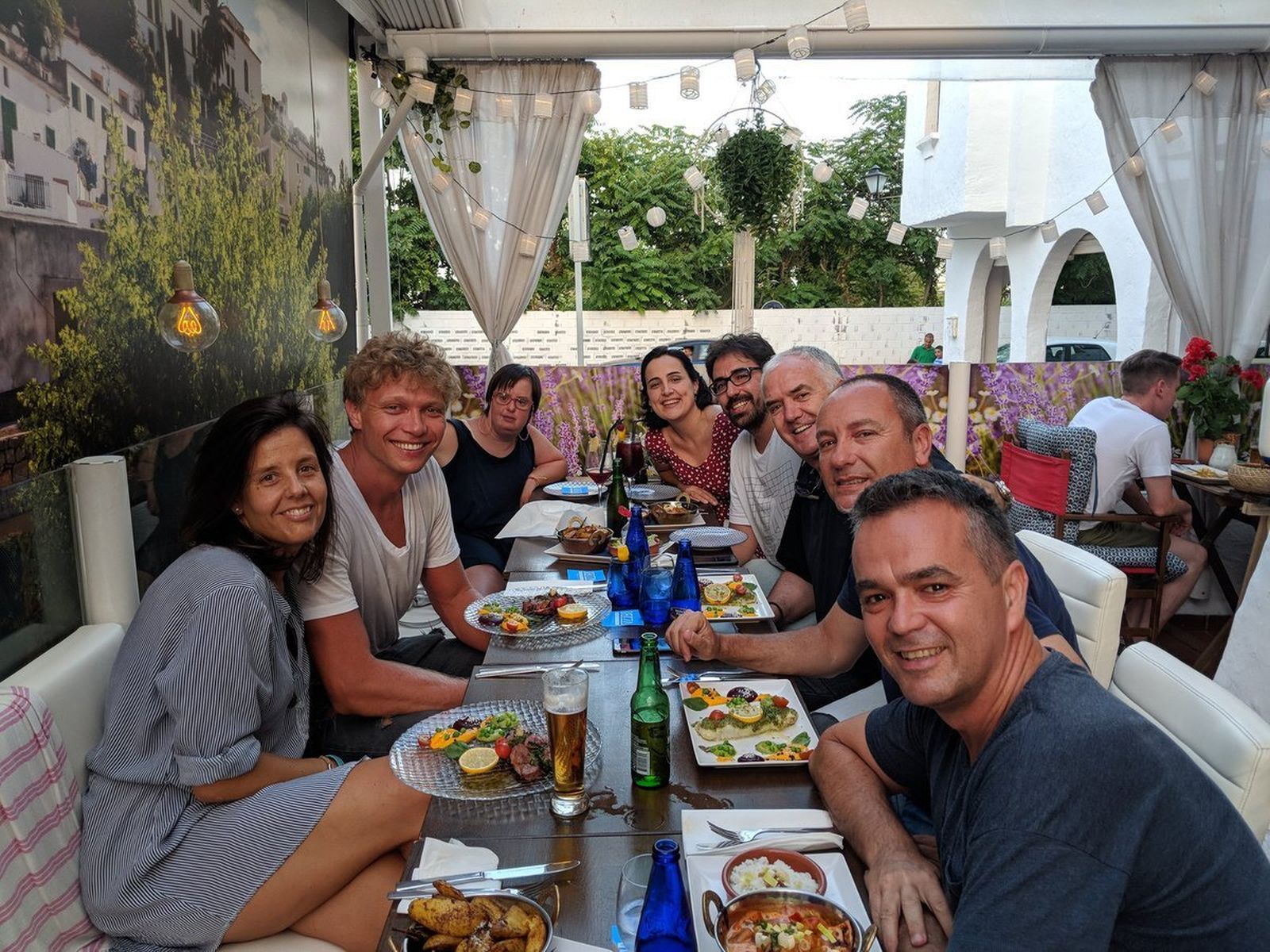 Kuzminskas, con su 'familia' malagueña