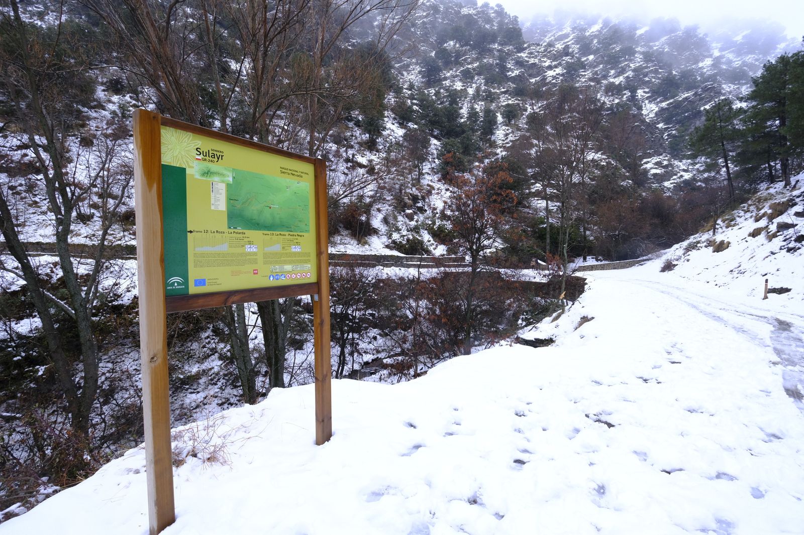 Fotogalería nevada en la Provincia de Almería