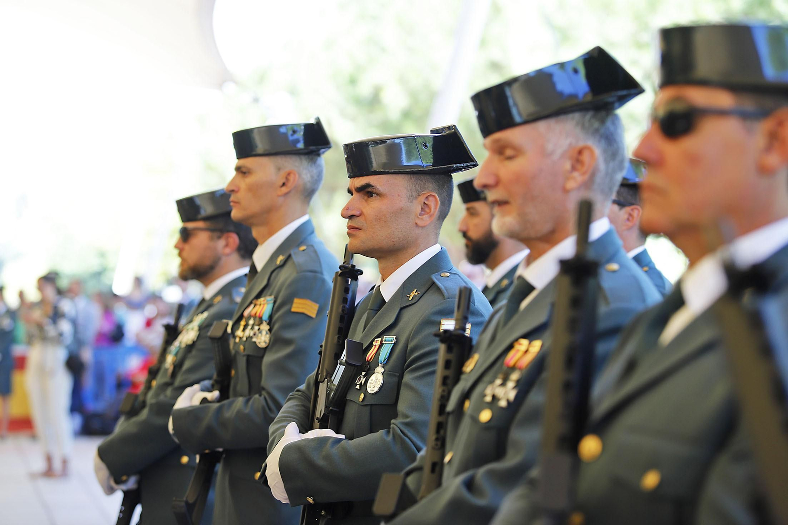 Imágenes de los actos de la Guardia Civil  en Huelva 12 de octubre, Día del Pilar