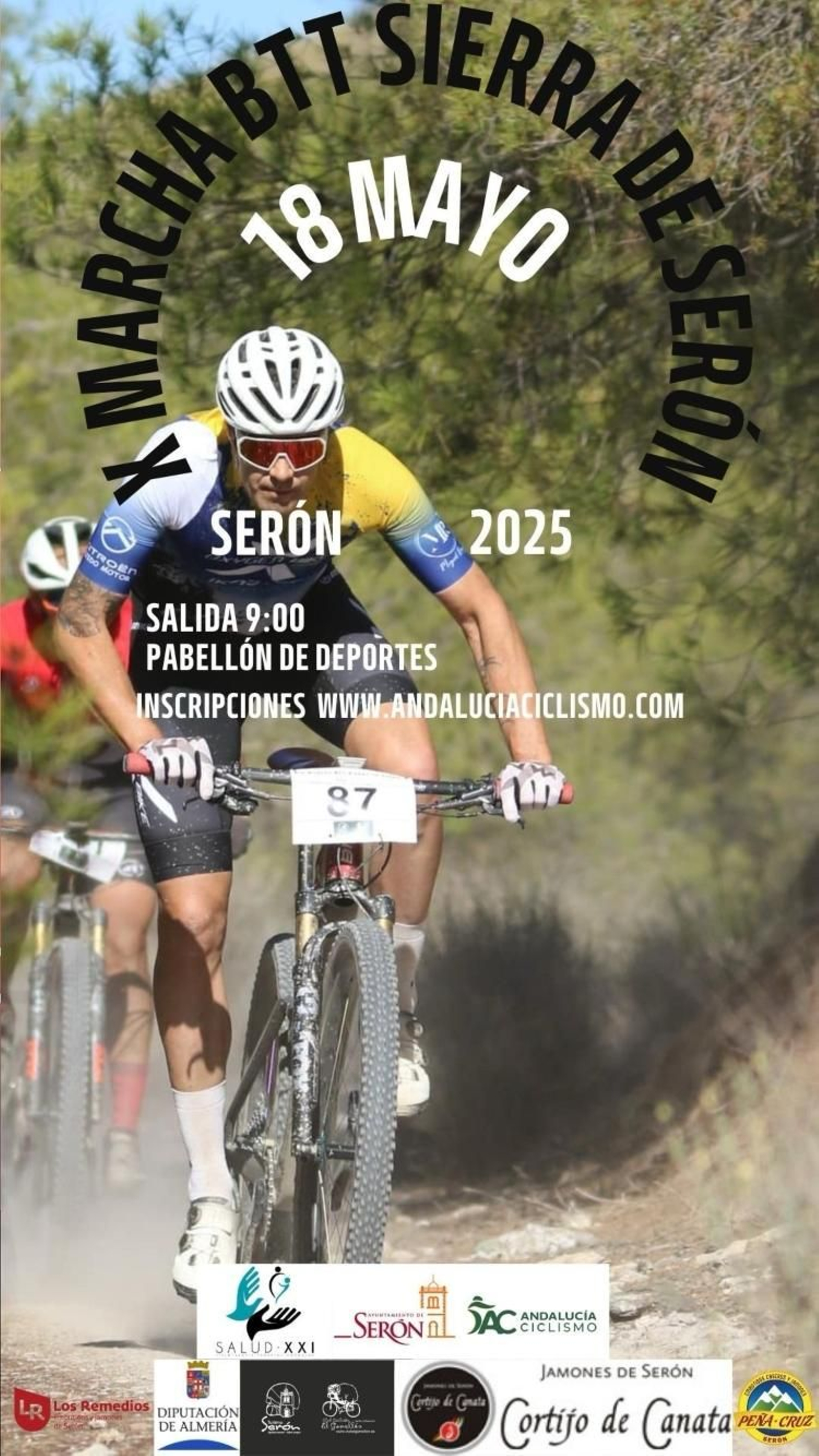 Cartel de la 'Marcha MTB Sierra de Serón 2025'.