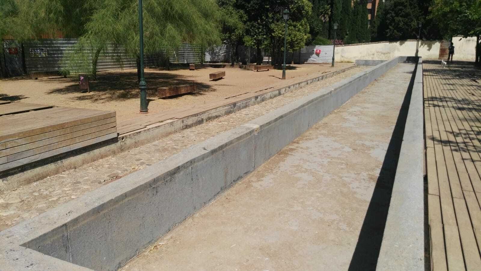 Las imágenes del estado del parque del Cuarto Real de Santo Domingo