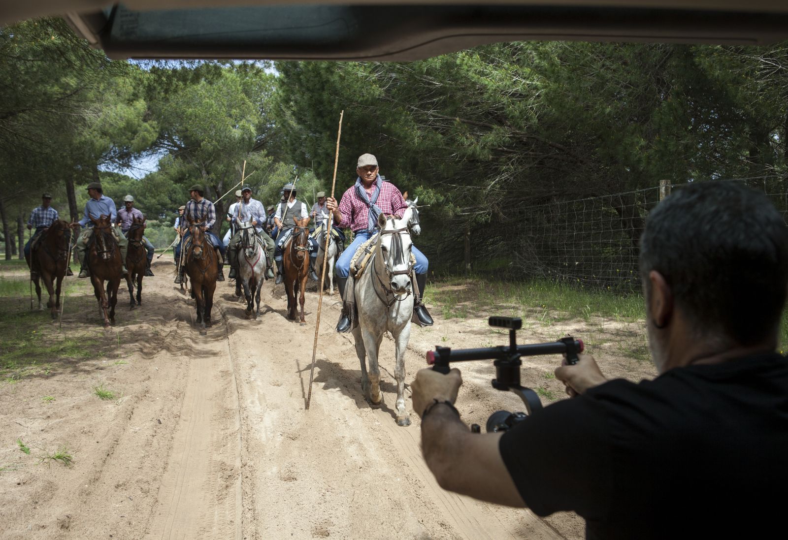 Un momento del rodaje del documental de Antonio Márquez.