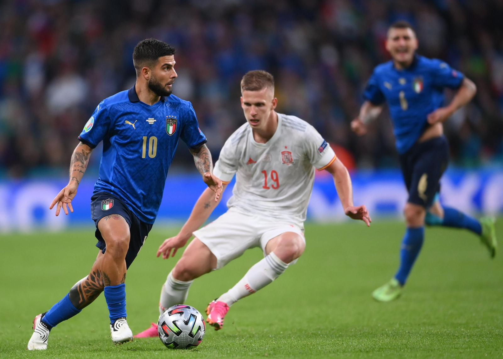 Las imágenes de la semifinal Italia-España de Eurocopa