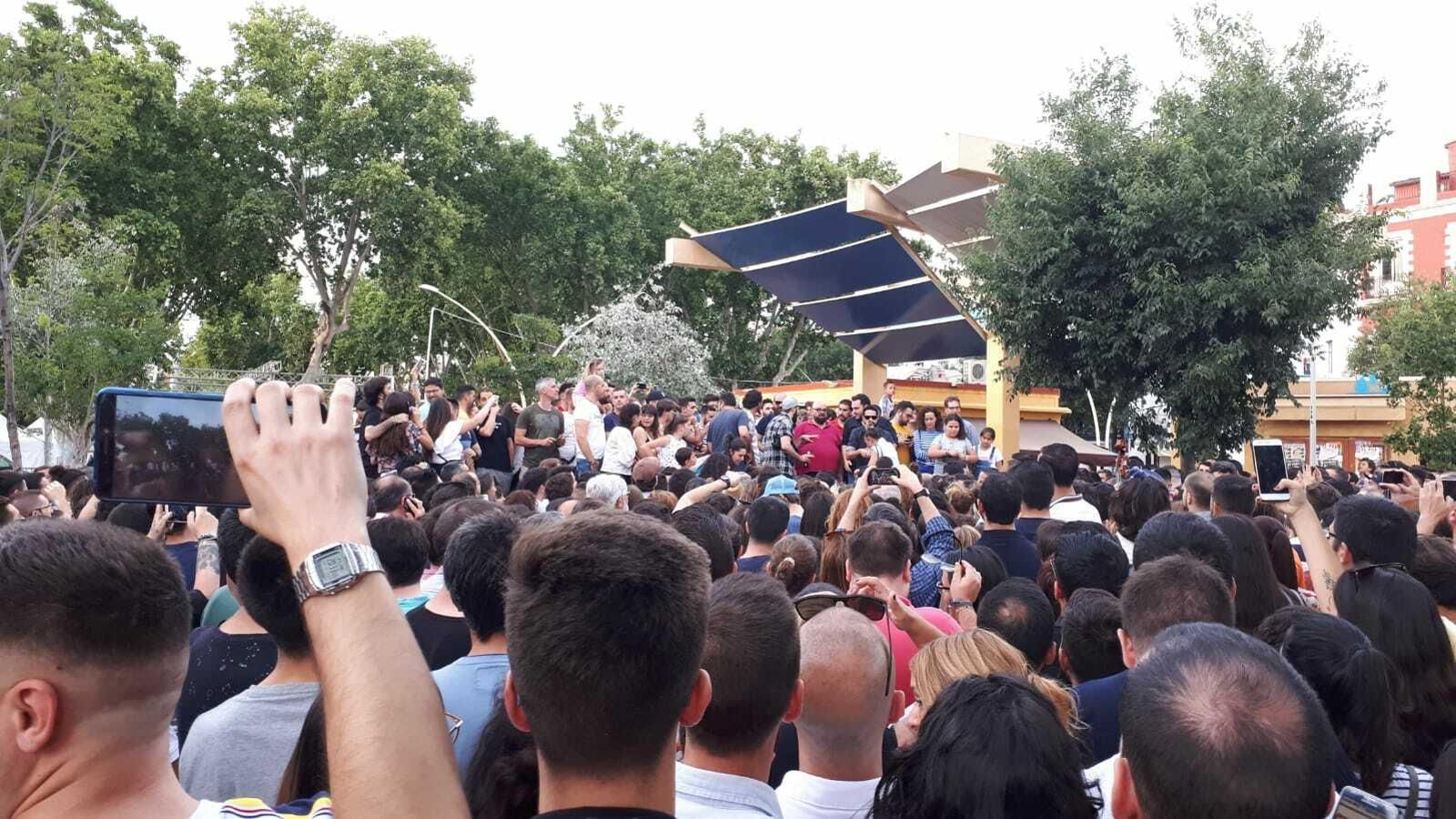 Fotos del homenaje a Juan Carlos Aragón en la Alameda