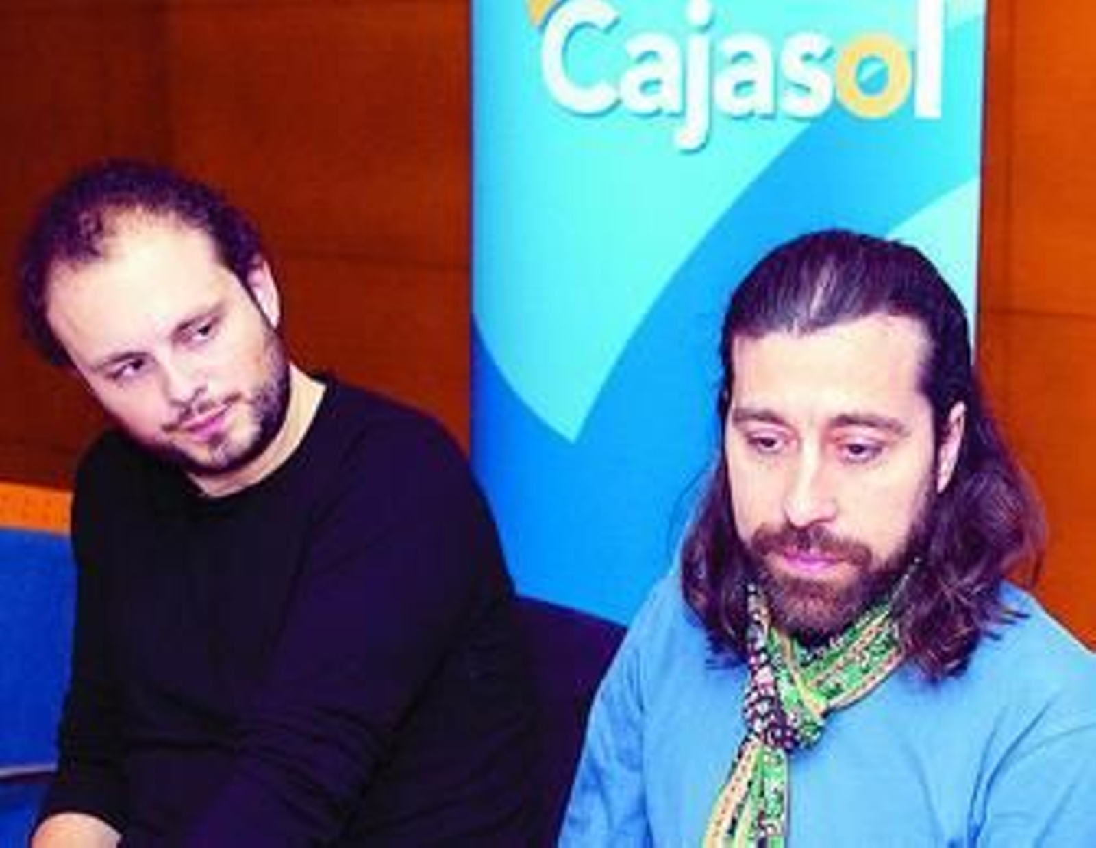 Cano y Jesús Torres, ayer en el Centro Cultural Cajasol.