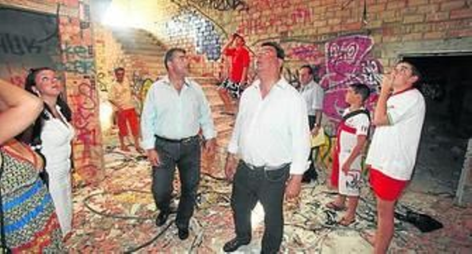 Ignacio Flores visitó el edificio de la avenida de Montesierra.